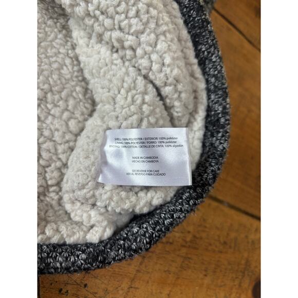 Orvis Pullover Mens Medium Gray 1/4 Zip Long Sleeve Sherpa Fleece Lined - Picture 9 of 9